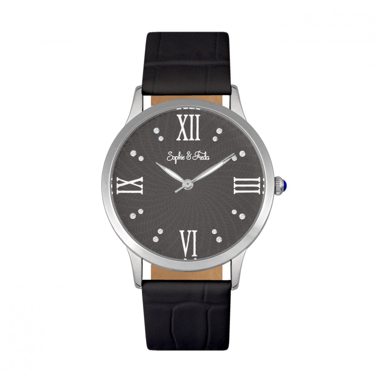 Sophie & Freda Silver Watch w Swarovski Diamonds Sophie & Freda Cambridge Bracelet Watch w/Swarovski Crystals  main image 4