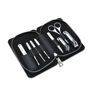 Breed Nitro 8 Piece Surgical Steel Groom Kit - Carbon Fiber - Steel - BRDGRMKIT-CF01