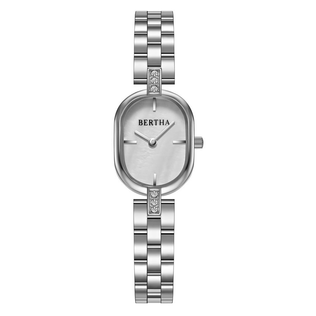 Bertha Lana Bracelet Watch - Silver/White - BTHBS1501