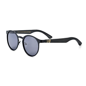 Earth Wood Reine Polarized Sunglasses - Black/Black - ESG601-3