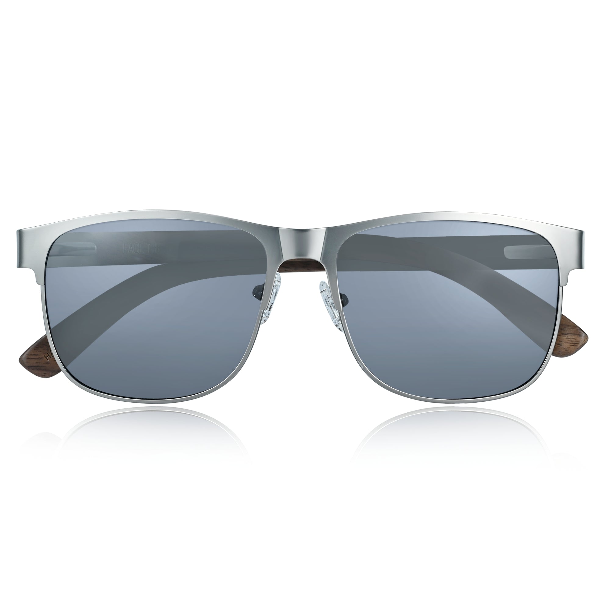 Earth Wood Troon Polarized Sunglasses - Dark Brown/Black - ESG603-3