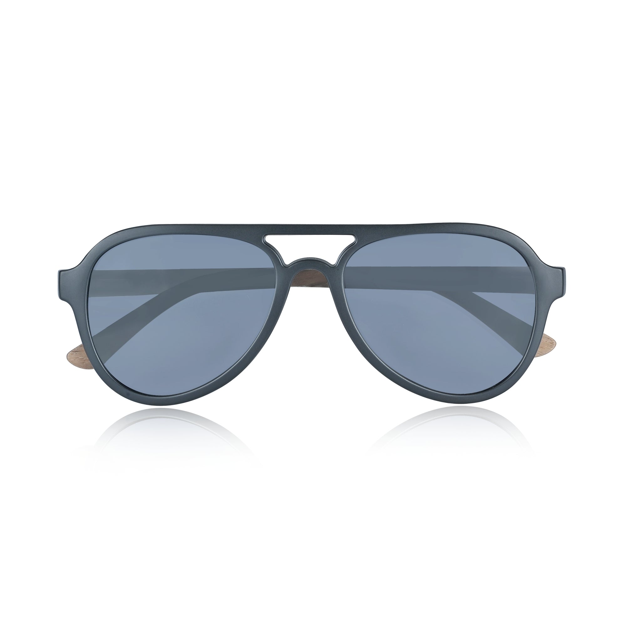 Earth Wood Mazatlan Polarized Sunglasses - Walnut/Grey - ESG608-1