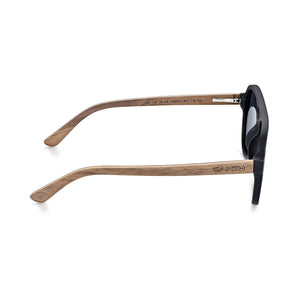 Earth Wood Mazatlan Polarized Sunglasses - Walnut/Grey - ESG608-1