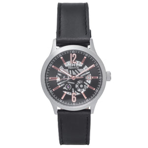 Heritor Automatic Dayne Leather-Band Watch w/Date