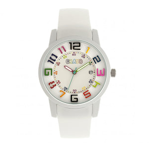 Crayo Festival Unisex Watch w/ Date - White - CRACR2001