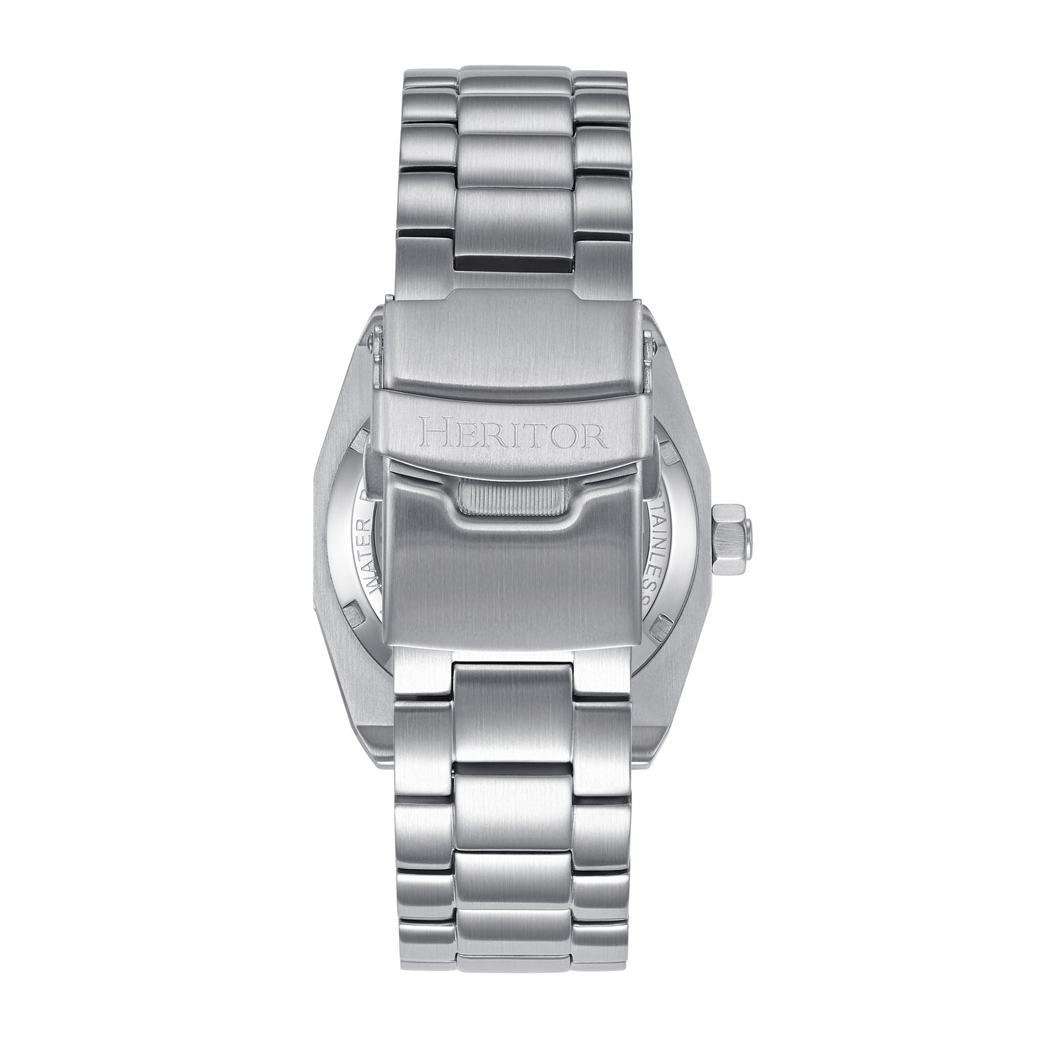 Heritor Automatic Elliott Stainless Steel-Band Watch - Silver/White/Silver - HERHS4005