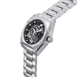 Heritor Automatic Elliott Stainless Steel-Band Watch - Silver/Black/Silver - HERHS4006