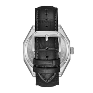 Heritor Automatic Antoni Leather-Band Watch - Silver/Black/White - HERHS4302