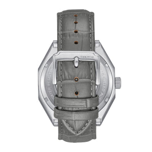 Heritor Automatic Antoni Leather-Band Watch - Silver/Grey - HERHS4304