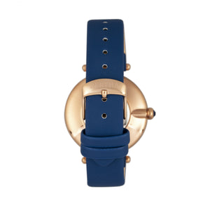 Bertha Trisha Leather-Band Watch w/Swarovski Crystals - Blue - BTHBR8005