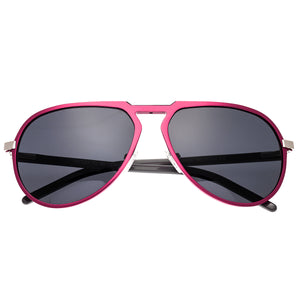 Breed Nova Aluminium Polarized Sunglasses - Pink/Black - BSG018MG