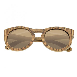 Spectrum Flores Wood Polarized Sunglasses - Brown/Brown - SSGS127BN