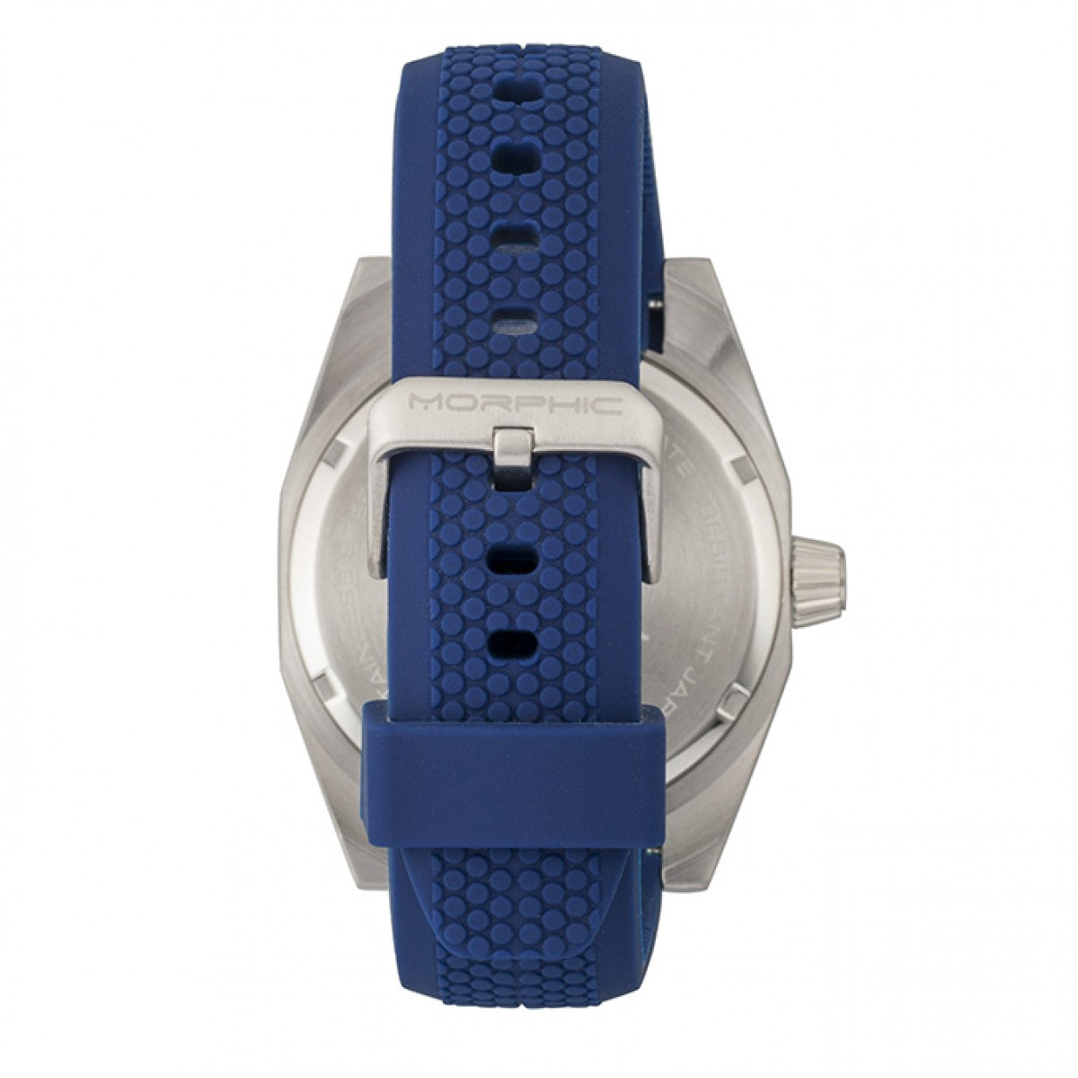 Morphic M34 Series Men's Watch w/ Day/Date - Silver/Blue - MPH3409