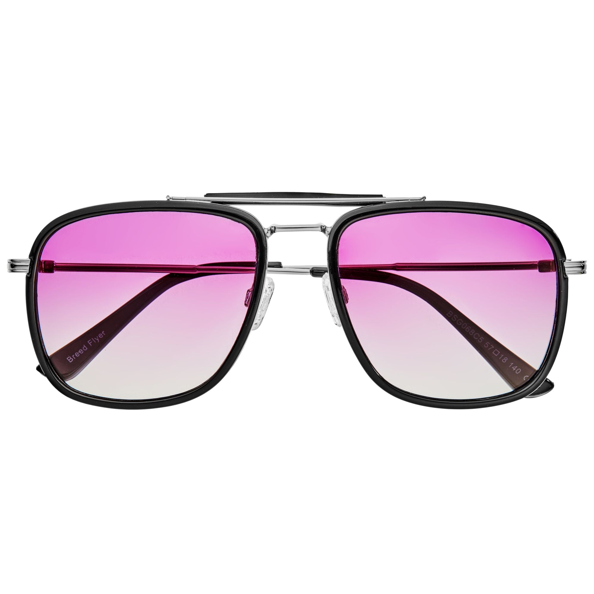 Breed Flyer Polarized Sunglasses - Black/Purple - BSG068C5