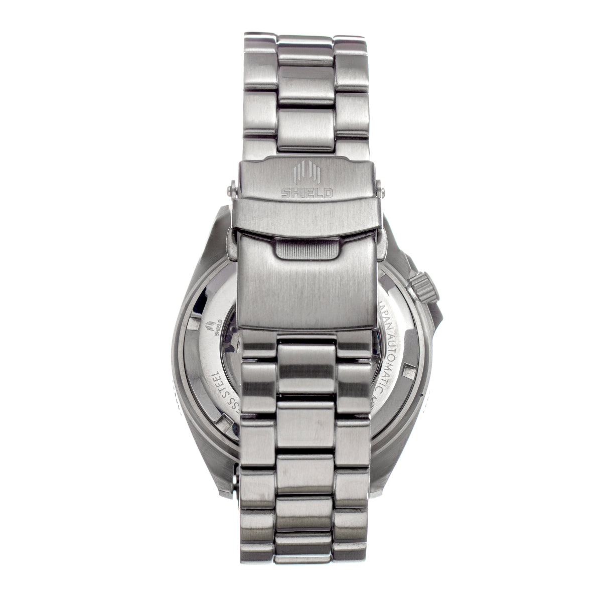 Shield Atlantis Abalone Bracelet Watch w/Date - Silver - SLDSH108-1