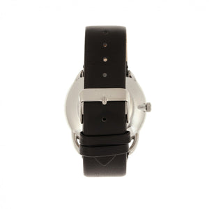 Simplify The 4900 Leather-Band Watch w/Date - Silver/Black - SIM4902