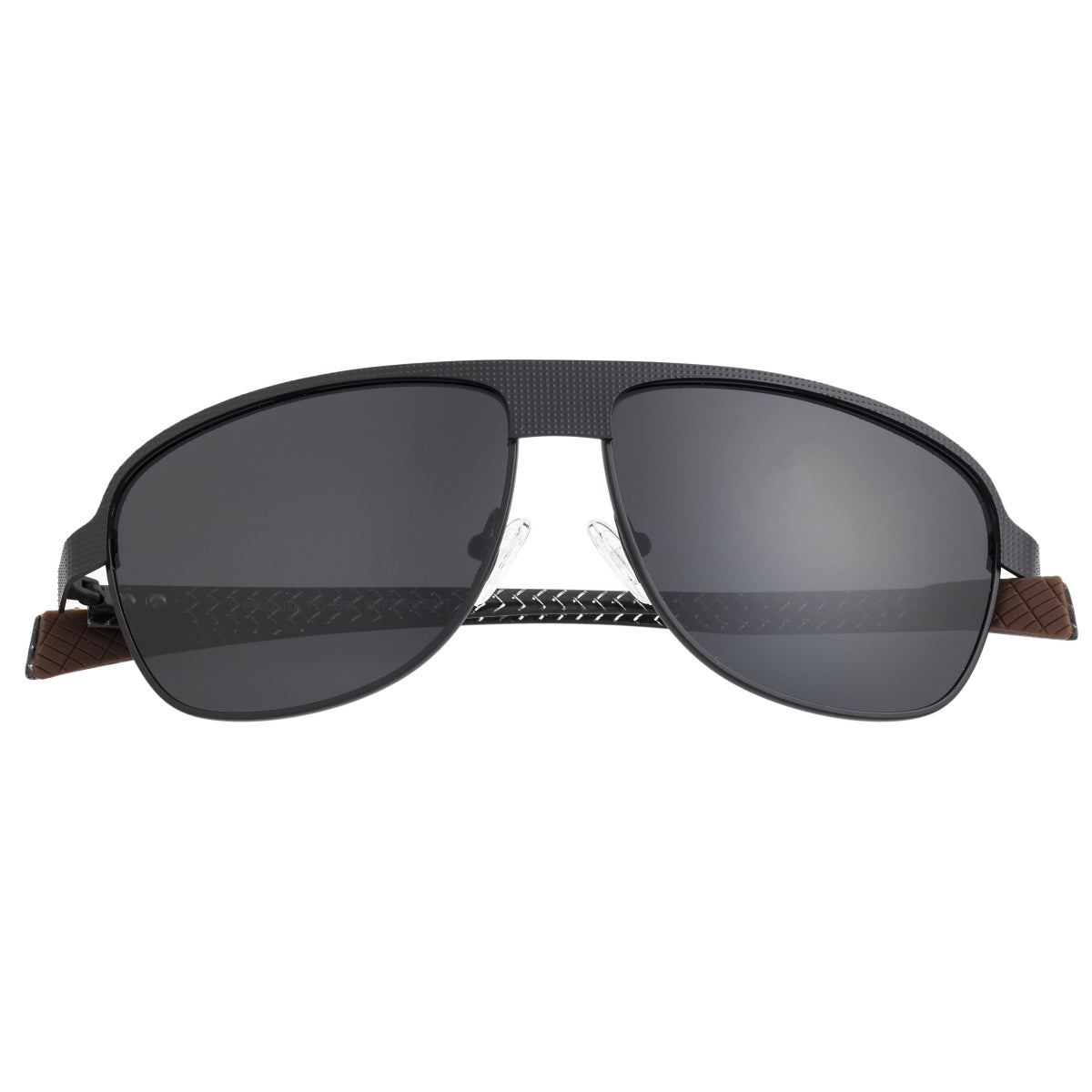 Breed Hardwell Titanium and Carbon Fiber Polarized Sunglasses - Black/Black - BSG007BK
