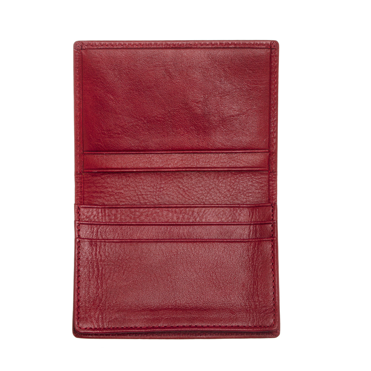 Breed Porter Genuine Leather Bi-Fold Wallet - Maroon - BRDWALL002-MRN