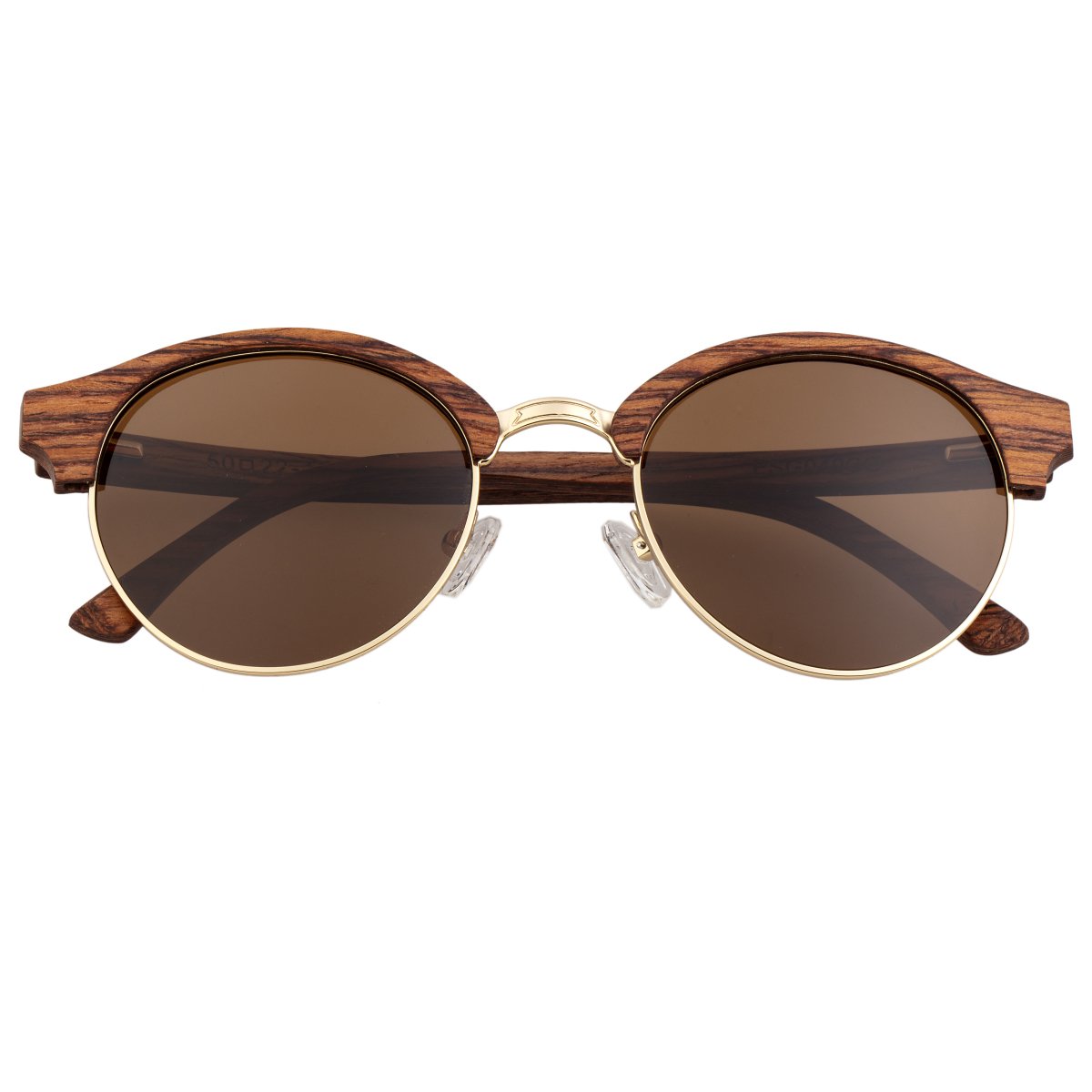 Earth Wood Misty Polarized Sunglasses - Cherry/Brown - ESG049CG