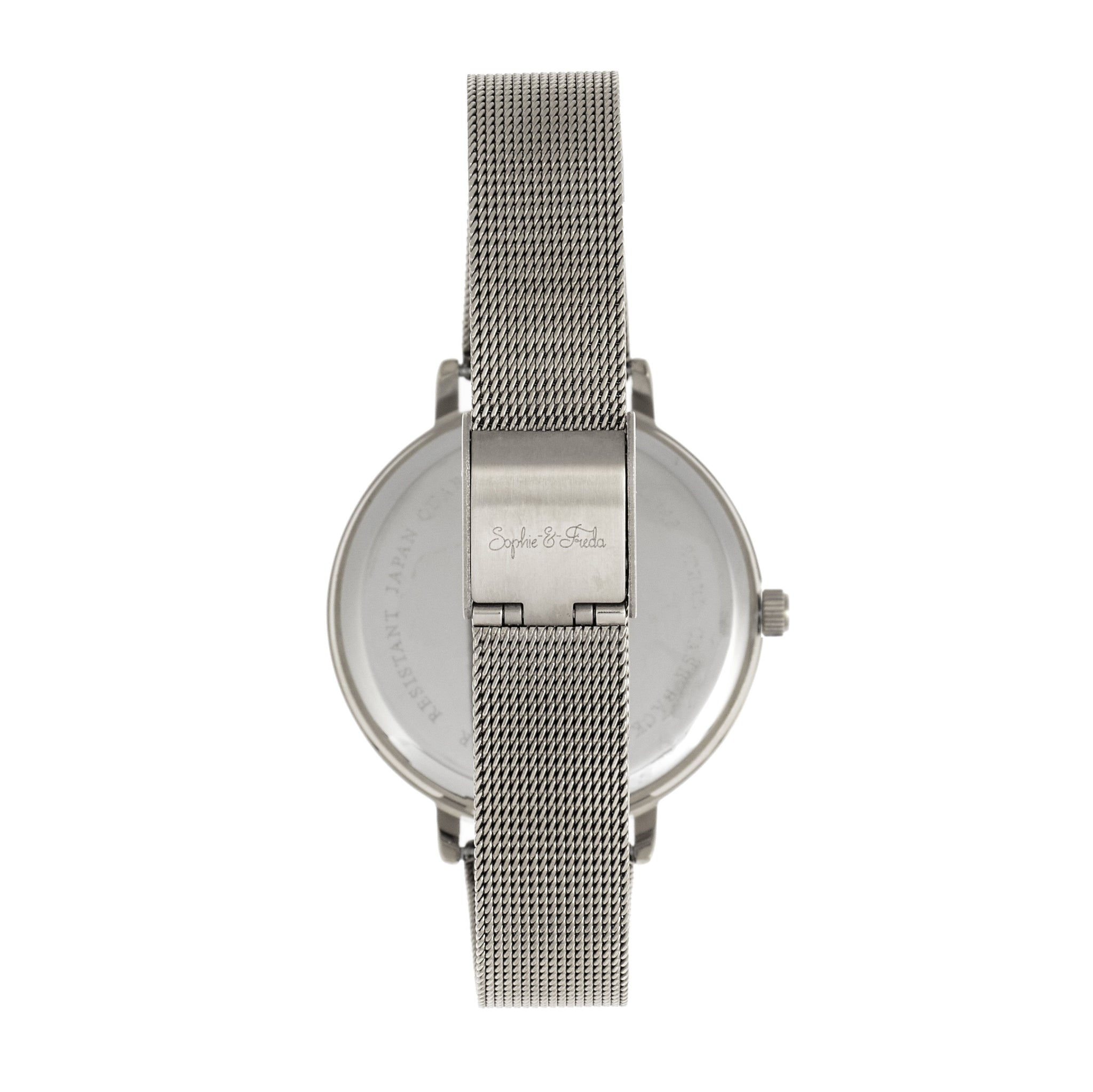Sophie and Freda Lexington Bracelet Watch - Silver/Black - SAFSF5201