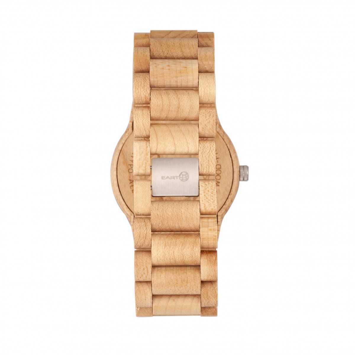 Earth Wood Bonsai Bracelet Watch w/Day/Date - Khaki-Tan - ETHEW5301