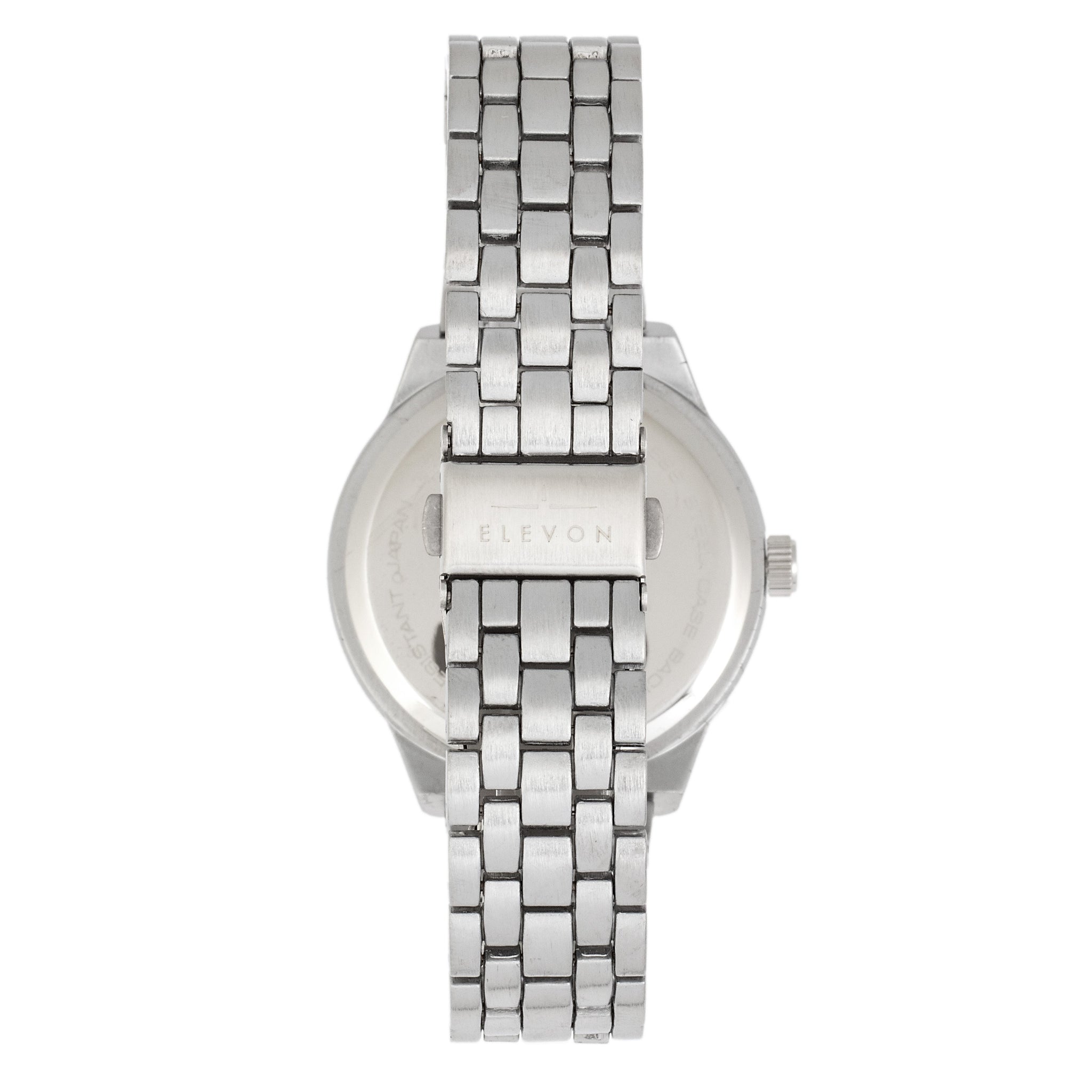Elevon Atlantic Bracelet Watch w/Date - Silver/Black - ELE119-1