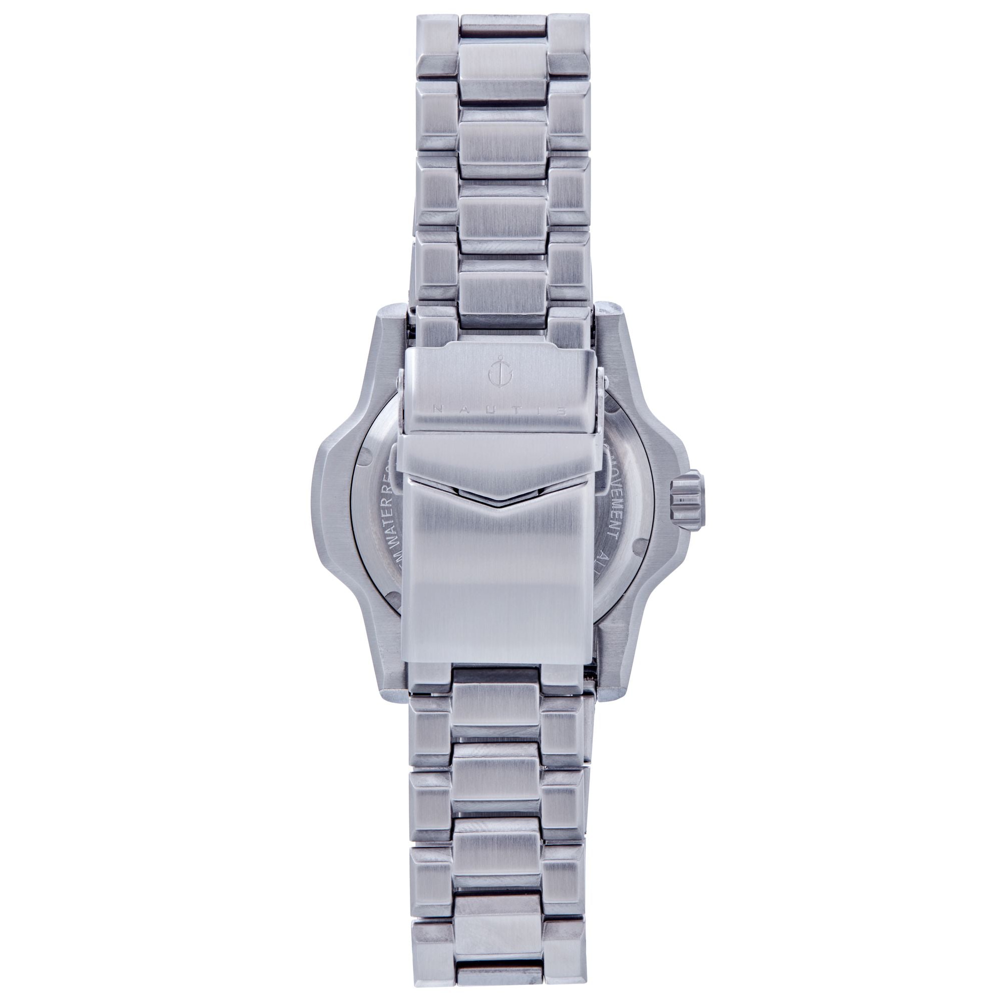 Nautis Cortez Automatic Bracelet Watch w/Date - Black - NAUN102-2