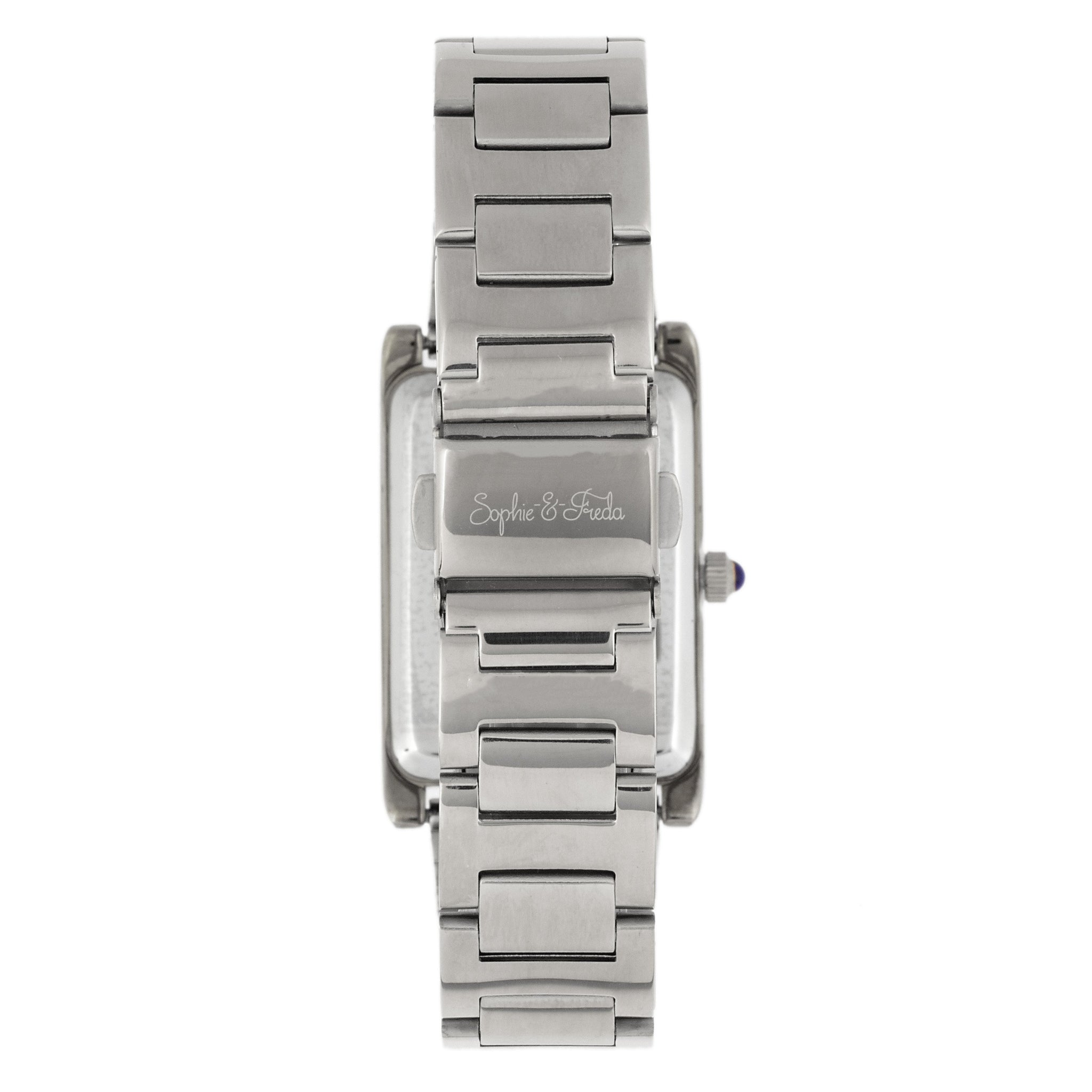 Sophie and Freda Wilmington Bracelet Watch w/Swarovski Crystals - Silver  - SAFSF5601
