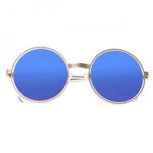 Bertha Riley Polarized Sunglasses - Gold/Blue - BRSBR028BL