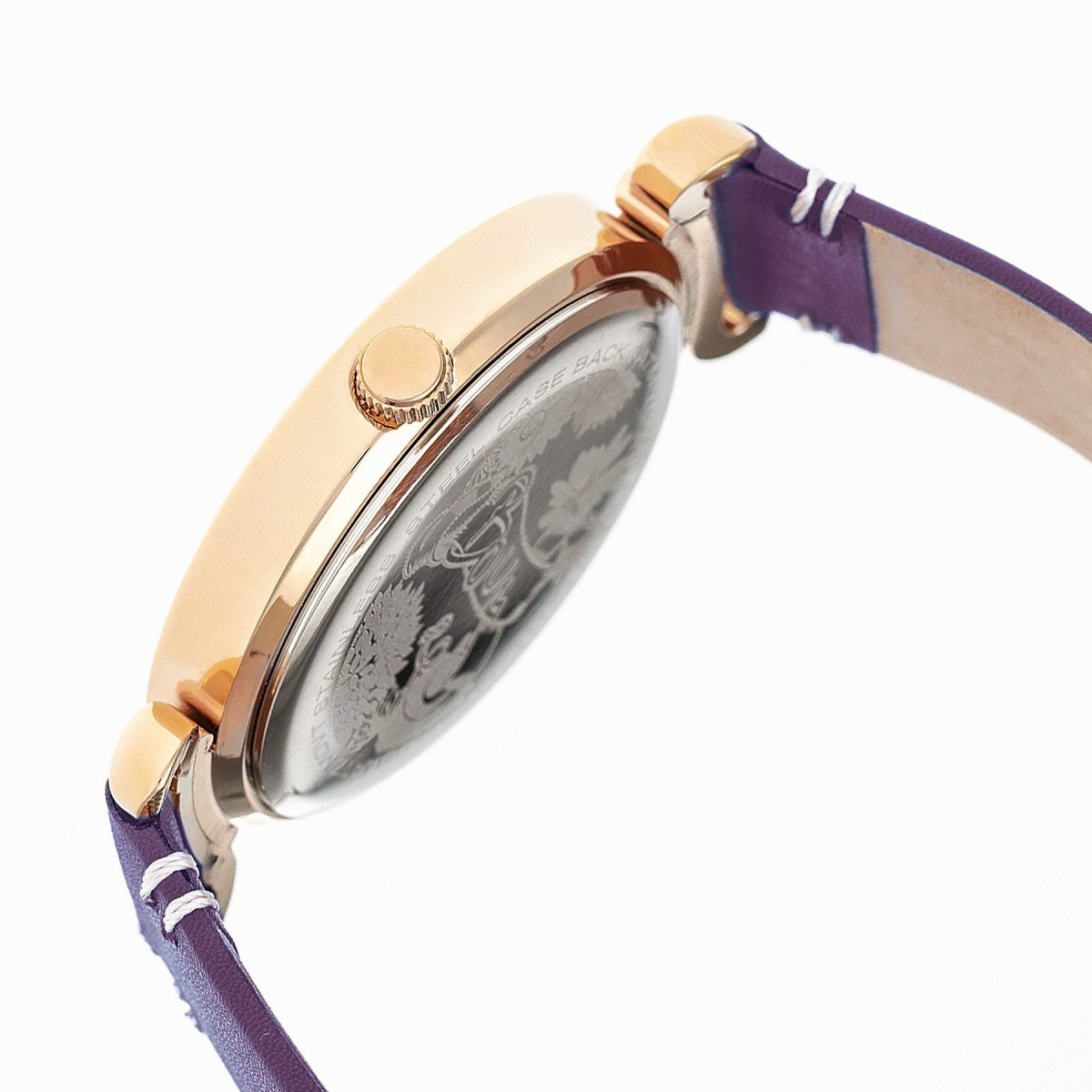 Boum Lumiere Leather-Band Watch - Purple - BOUBM4307