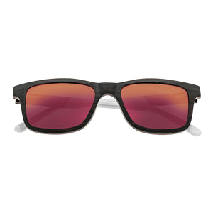 Earth Wood Tide Polarized Sunglasses - Espresso/Red-Yellow - ESG009BR