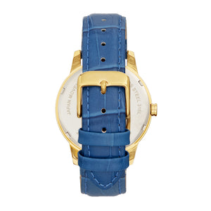 Bertha Prudence Leather-Band Watch - Blue - BTHBS1402