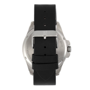 Three Leagues Artillery Leather-Band Watch with Date - Grey/Black - TLW3L104