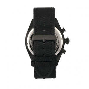 Morphic M53 Series Chronograph Fiber-Weaved Leather-Band Watch w/Date - Black - MPH5305