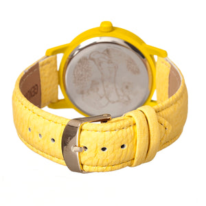 Boum Gateau Leather-Band Ladies Watch - Yellow - BOUBM1102