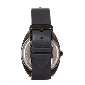 Breed Victor Leather-Band Watch - Grey - BRD9205
