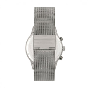 Breed Espinosa Chronograph Mesh-Bracelet Watch w/ Date - Silver - BRD7601