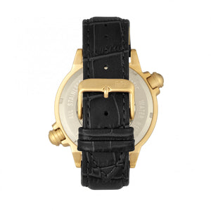 Reign Thanos Automatic Leather-Band Watch - Gold/Black - REIRN2105