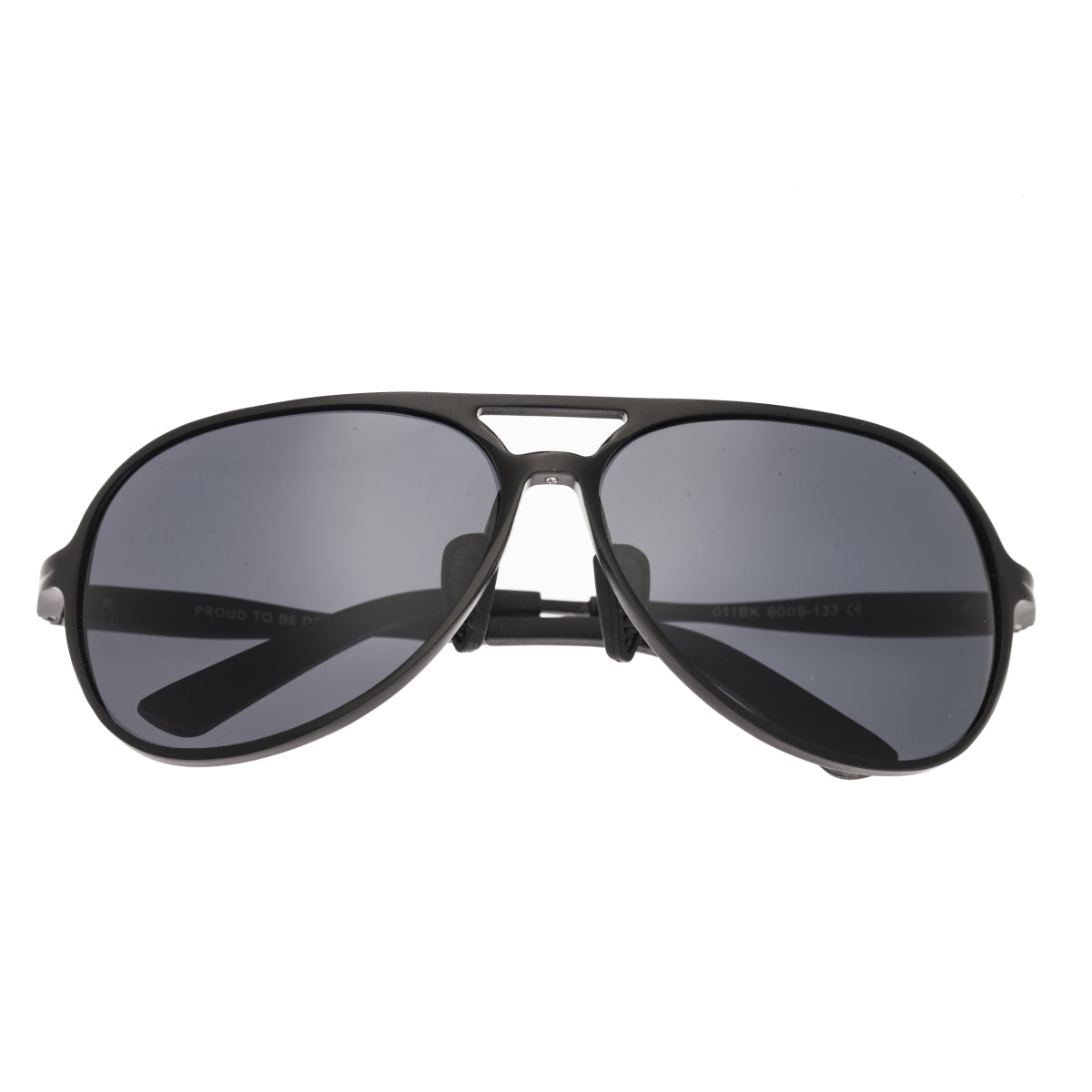Breed Earhart Aluminium Polarized Sunglasses - Black/Black - BSG011BK
