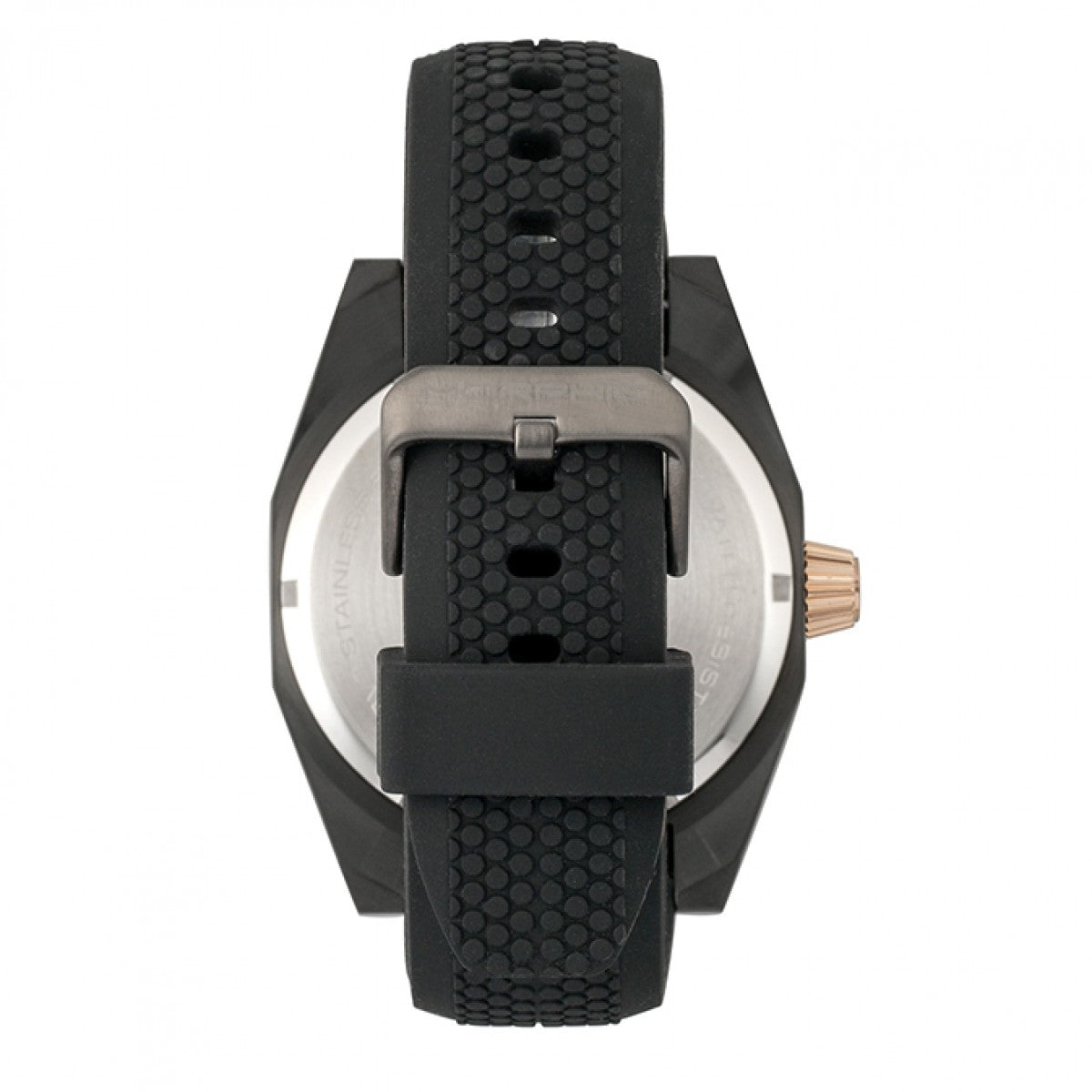 Morphic M34 Series Men's Watch w/ Day/Date - Black/Rose Gold - MPH3407