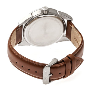 Morphic M63 Series Leather-Band Watch w/Date - Black/Brown - MPH6307