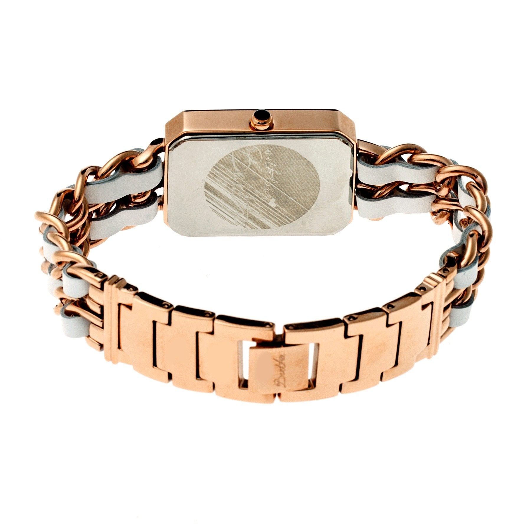 Bertha Eleanor Ladies Swiss Bracelet Watch - Rose Gold/Black - BTHBR5906