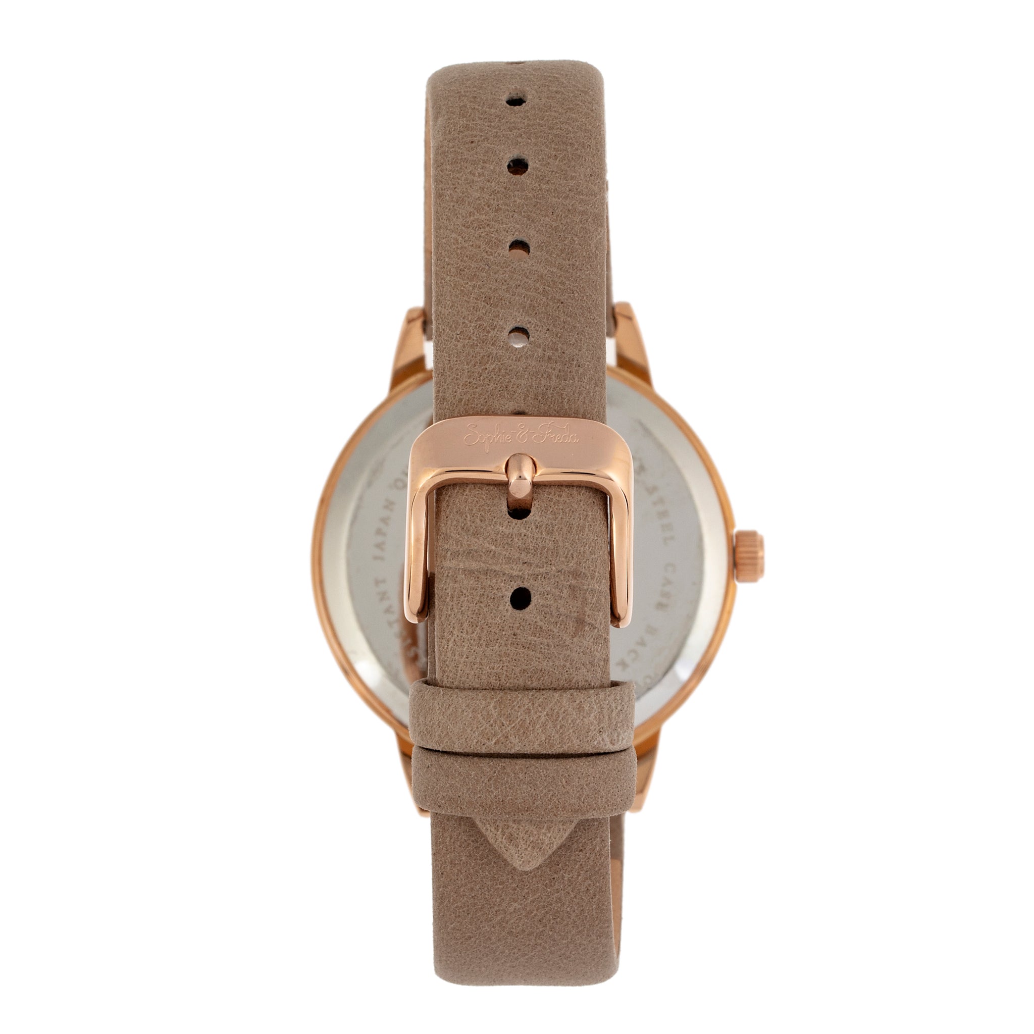Sophie and Freda Vancouver Leather-Band Watch - Tan - SAFSF4904