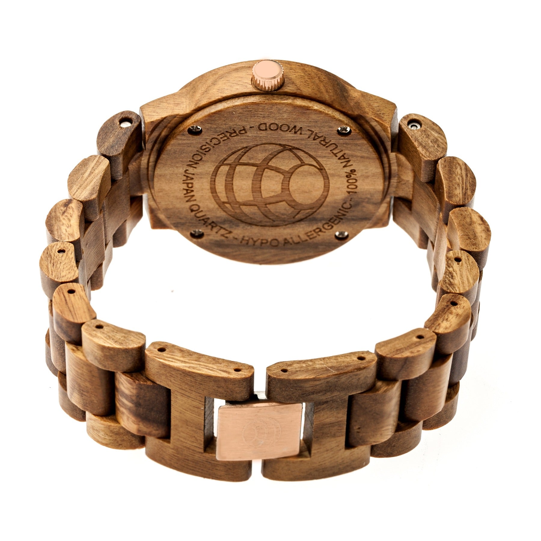Earth Wood Biscayne Bracelet Watch w/Date - Brown - ETHEW4205