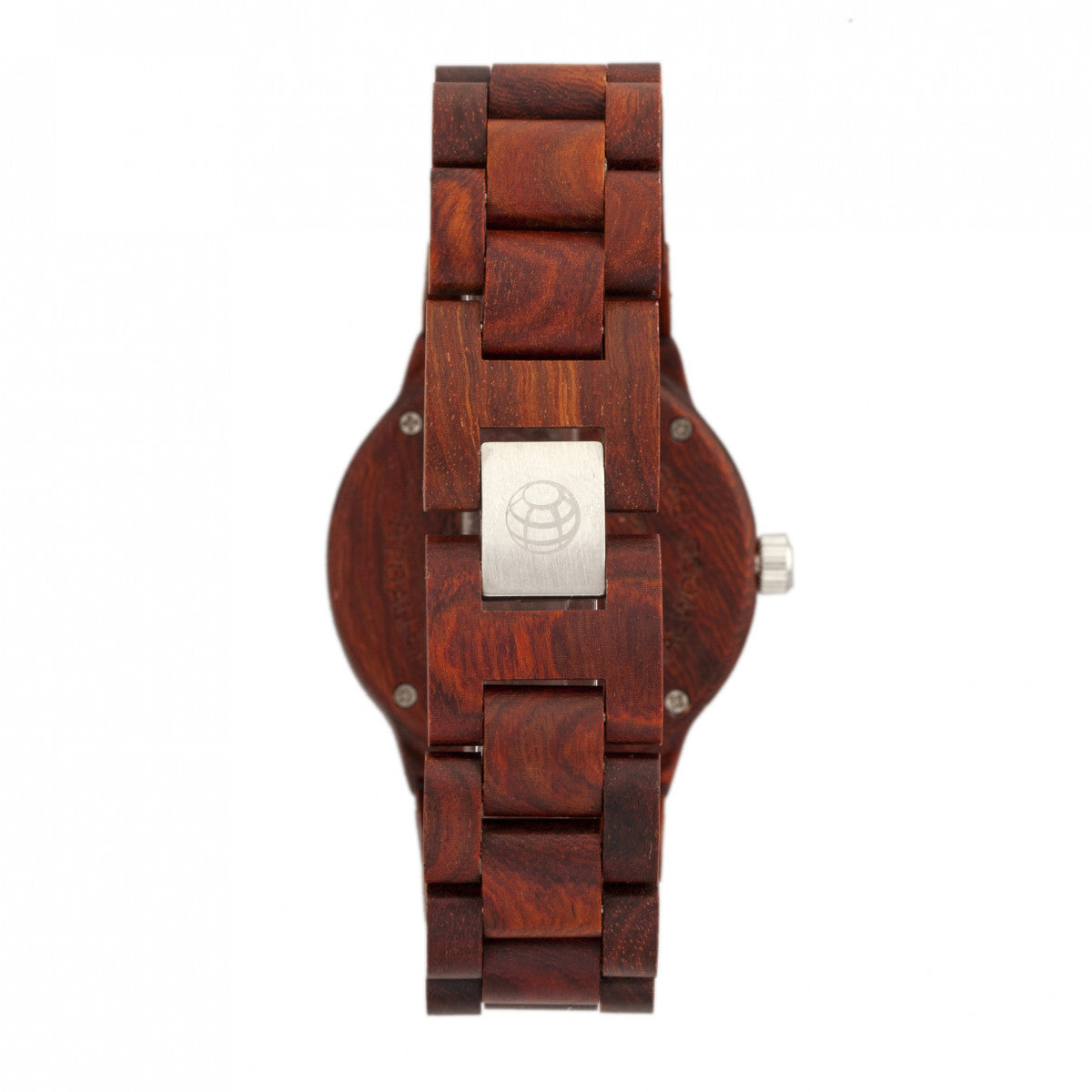 Earth Wood Biscayne Bracelet Watch w/Date - Red - ETHEW4203