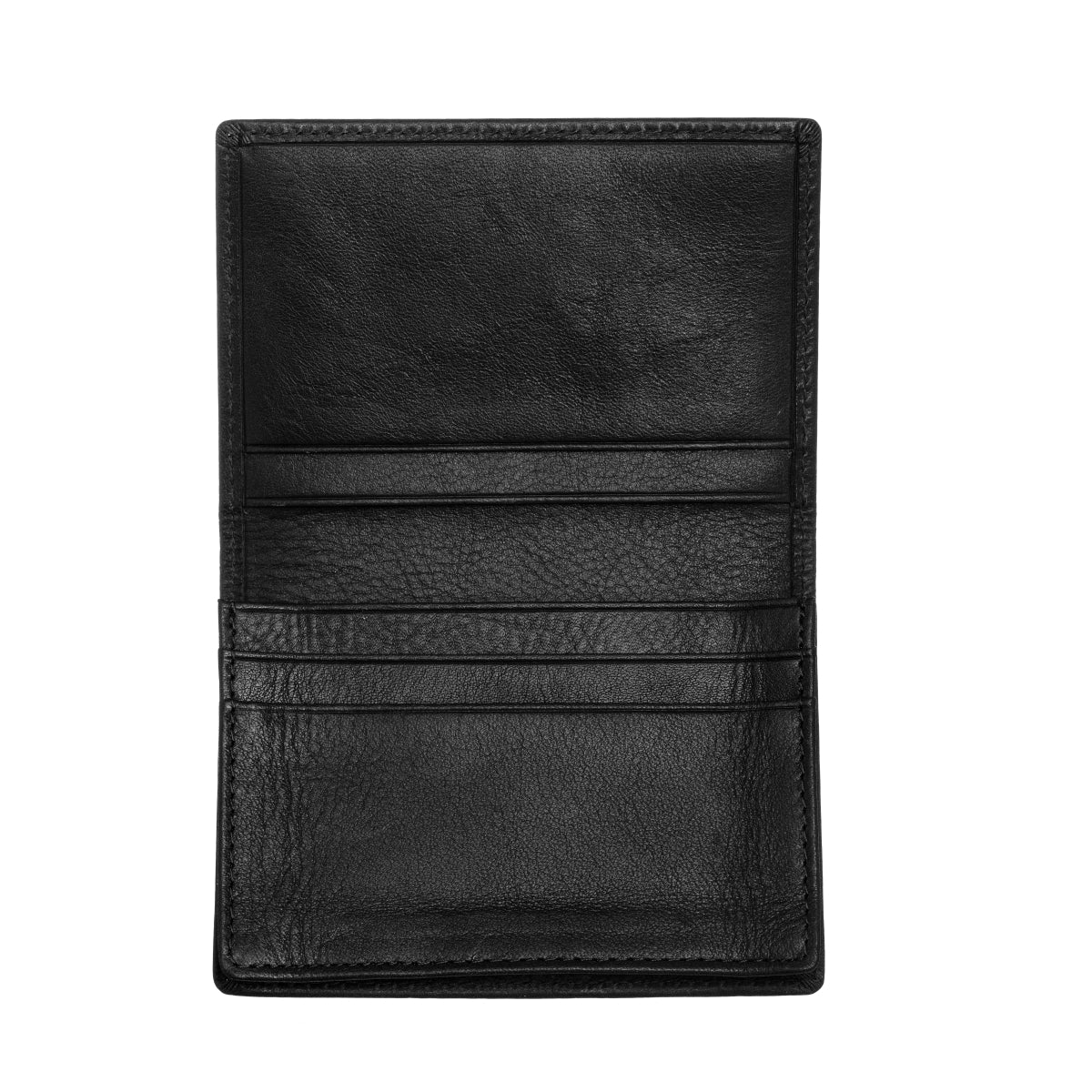 Breed Porter Genuine Leather Bi-Fold Wallet - Black - BRDWALL002-BLK