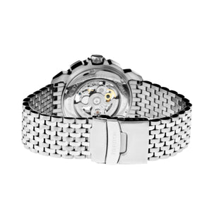 Heritor Automatic Conrad Skeleton Bracelet Watch - Silver/Black - HERHR2501