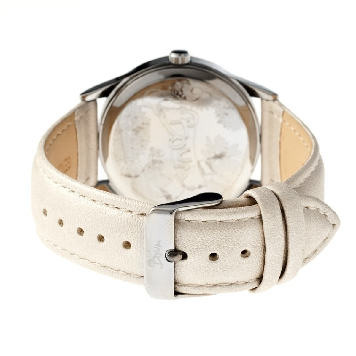 Boum Savant Leather-Band Ladies Watch - Cream - BOUBM2102