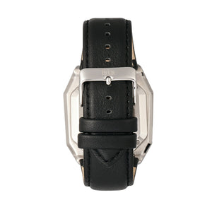 Reign Asher Automatic Sapphire Crystal Leather-Band Watch - Silver/Black - REIRN5101