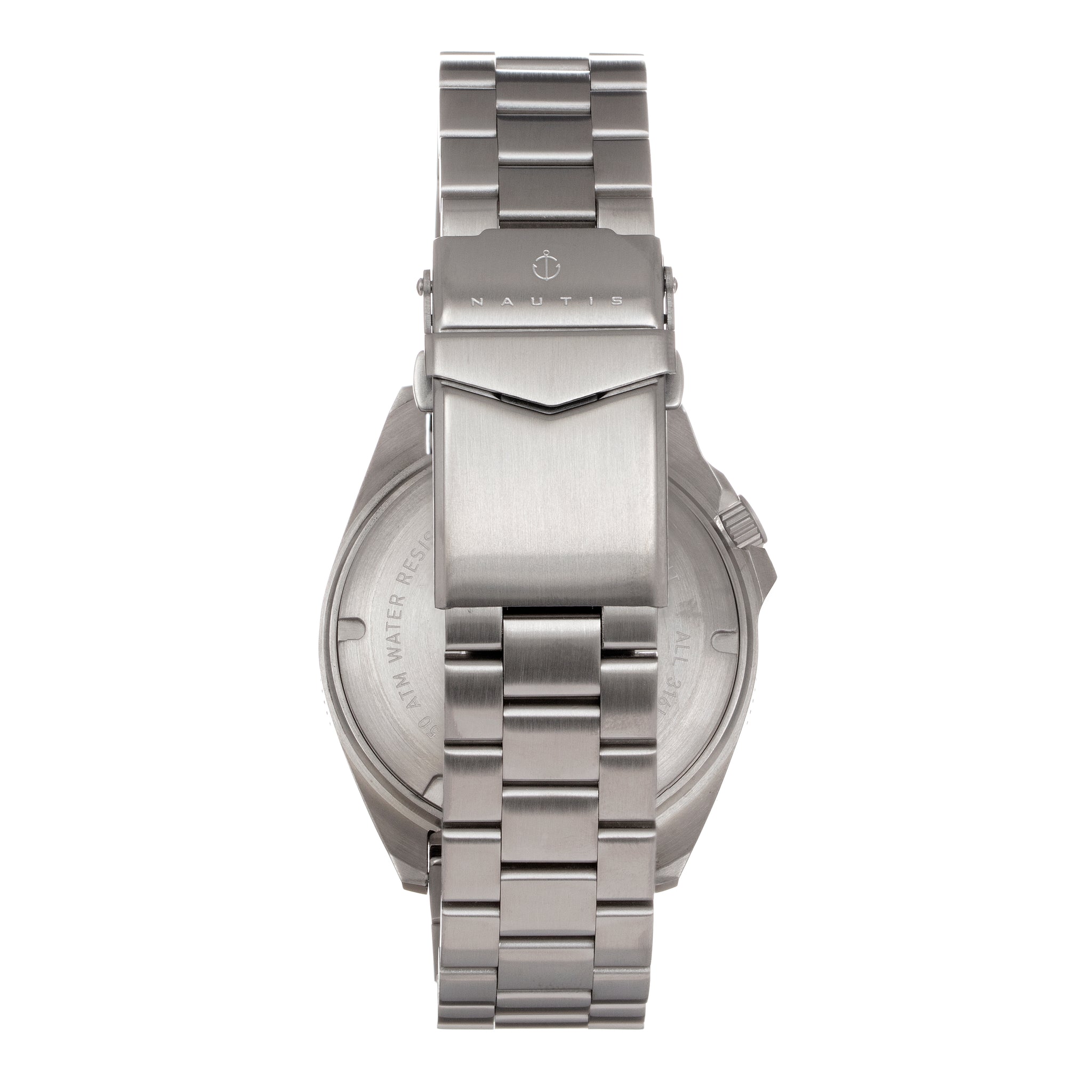 Nautis Global Dive Bracelet Watch w/Date - Grey - 18093G-B
